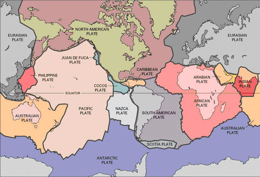 Tectonic Convergence At The Eurasian And African